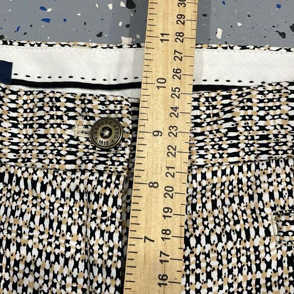 Brooks Brothers Natalie Fit Blue Tan Womens sz 4 Pants Cotton Blend‎ - Picture 8 of 10